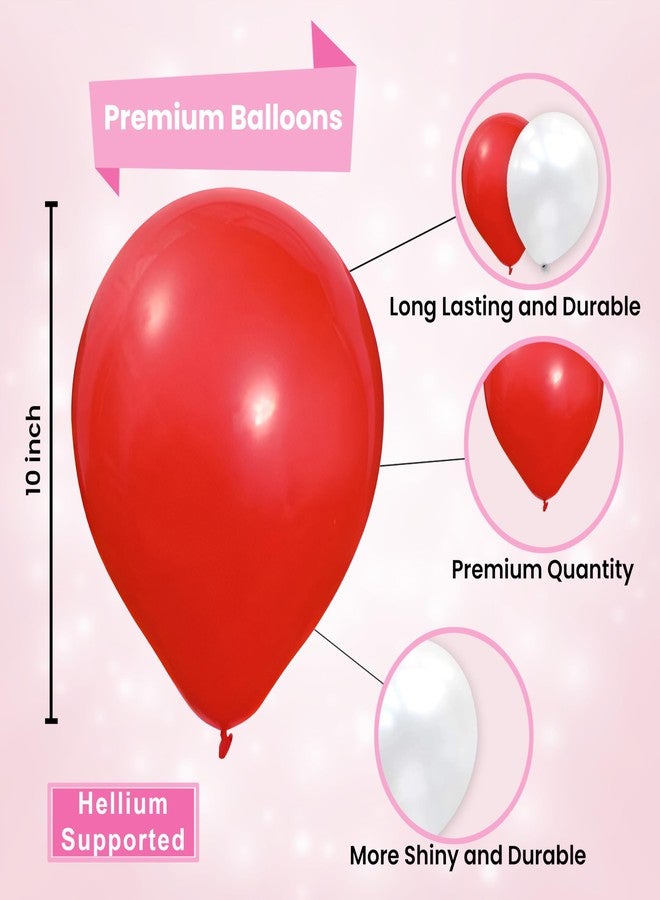 1iAM Happy Birthday Decoration Items For Mother - Pack of 42 | 1pc Magenta & White "HAPPY BIRTHDAY DEAR MUMMY" Paper Banner, 40pcs Balloons & 1pc Arch | Birthday Decoration For Mom, Mummy, Amma, Maa - Image 4